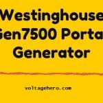 Westinghouse WGen7500 power station with remote electric start system